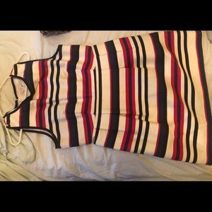 J. Crew Multicolored Striped Dressed